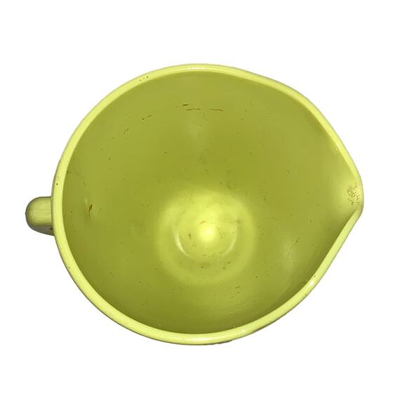 Vintage 1940s Hazel-Atlas Moderntone Platonite Bright Yellow Cream & Sugar Set - Picture 6 of 11